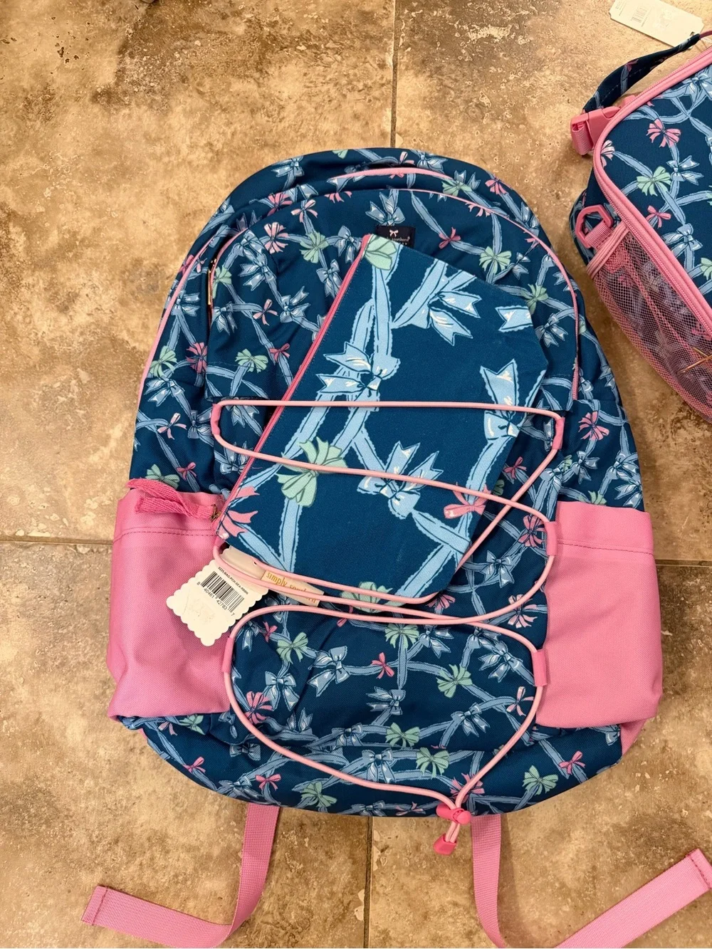 NWT Kids Simply Southern backpack, lunchbox & cosmetic bag